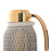 Diana Carafe with Leather Cover <br> Shiny Gold / Cream <br> 1.5 Liters