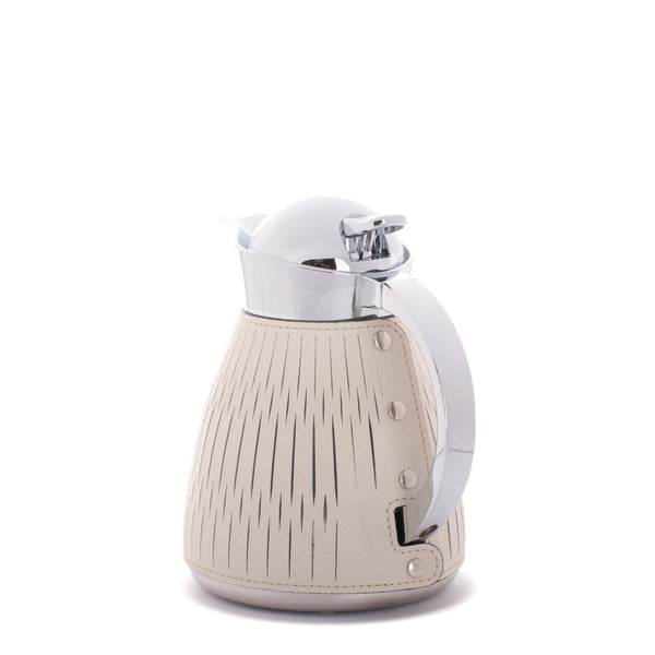 Rose Thermal Carafe with Leather Cover <br> Cream <br> 600 ml