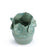 Flower Crafted Round Vase  <br>  
Celadon
<br> ( Ø 19 x H 24) cm