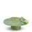 Lilies Flat Dish on Stand <br>  
Moss Green
<br> ( Ø 44 x H 15) cm