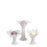 High Tealight Holder <br>  
White <br>  
Set of 3
