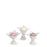 High Tealight Holder <br>  
White <br>  
Set of 3