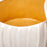 Pleated Saucepan with Lid <br> White / Yellow <br> (Ø 25 x H 18) cm