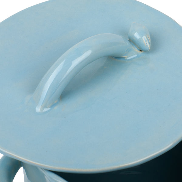 Saucepan with Bird on the Lid <br> 
Pastel Blue
<br> (Ø 19 x H 18) cm