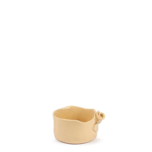 Roses Crafted Round Bowl <br>
Pastel Yellow
<br> (Ø 11 x H 6.5) cm