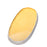 Oval Dish Low Border <br> Yellow / White <br> (L 48 x H 4) cm