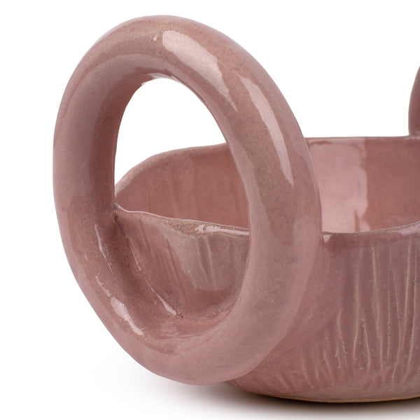 Basket Bowl <br> Pink <br> (Ø 30 x H 19) cm