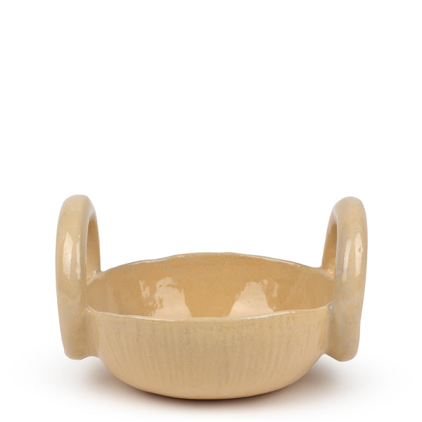 Basket Bowl <br> Pastel Yellow <br> (Ø 30 x H 19) cm