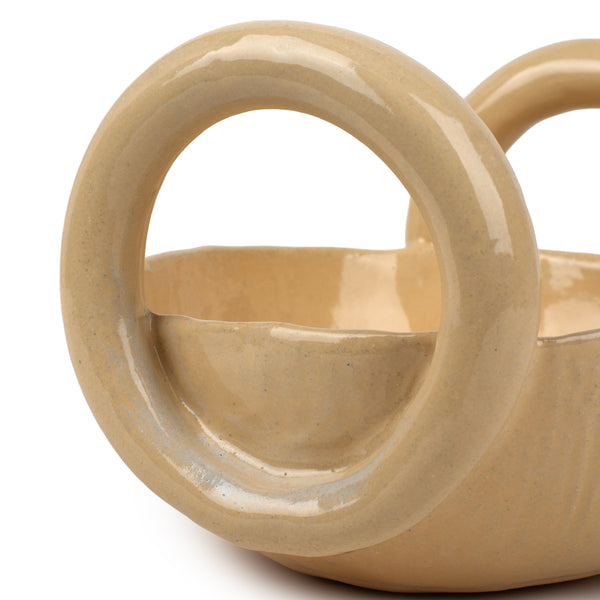 Basket Bowl <br> Pastel Yellow <br> (Ø 30 x H 19) cm