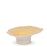 Flat Dish on Stand <br> Pastel Yellow <br> (Ø 36 x H 12.5) cm