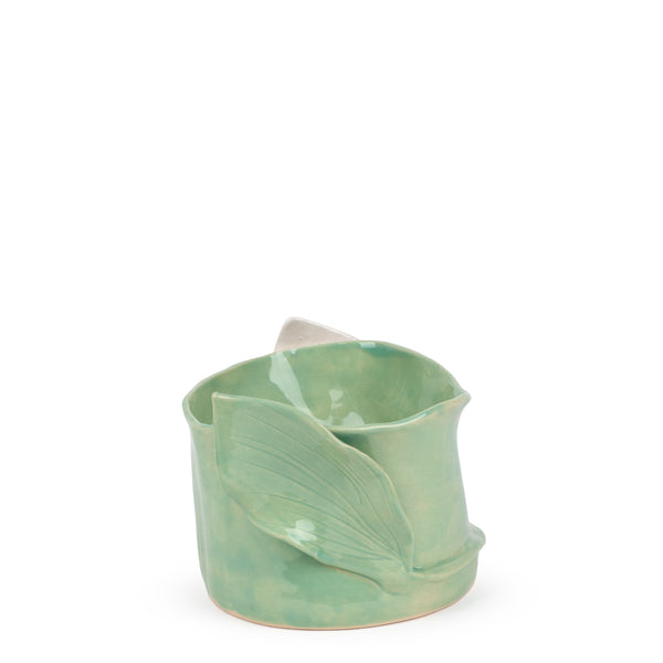 Lilies Vase <br> Tea Green <br> (Ø 17 x H 15) cm