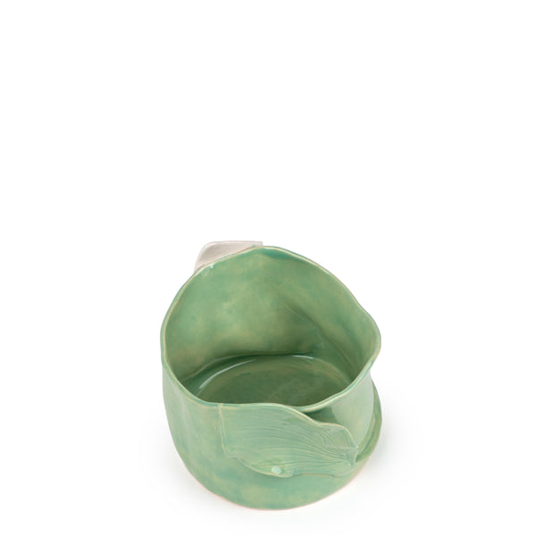 Lilies Vase <br> Tea Green <br> (Ø 17 x H 15) cm