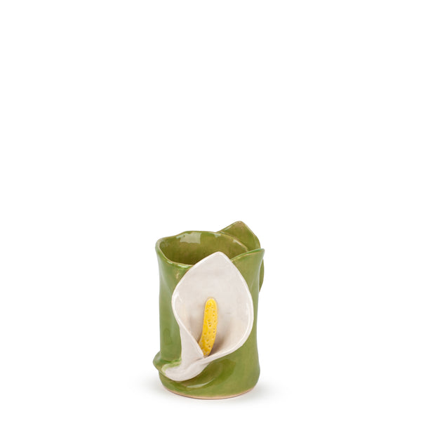 Lilies Vase <br> Apple Green <br> (Ø 9.5 x H 13.5) cm