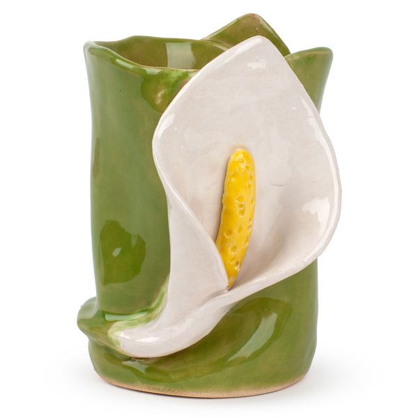 Lilies Vase <br> Apple Green <br> (Ø 9.5 x H 13.5) cm