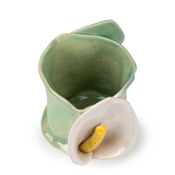 Lilies Vase <br> Tea Green <br> (Ø 9.5 x H 13.5) cm