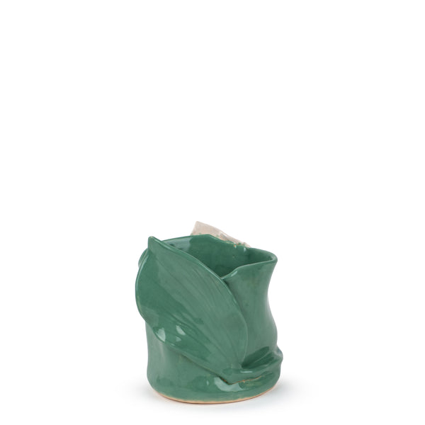 Lilies Vase <br> Sea Green <br> (Ø 12 x H 14) cm