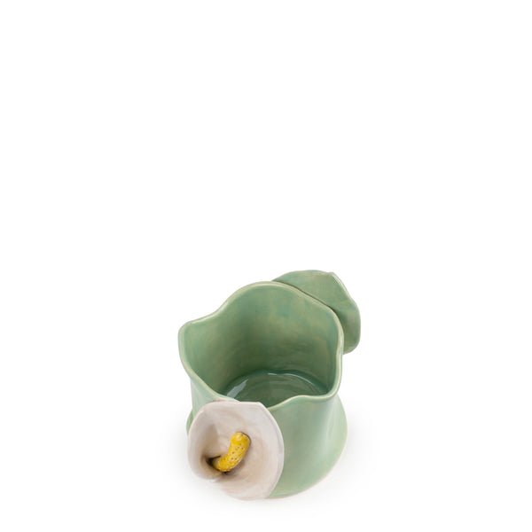 Lilies Vase <br> Tea Green <br> (Ø 12 x H 14) cm