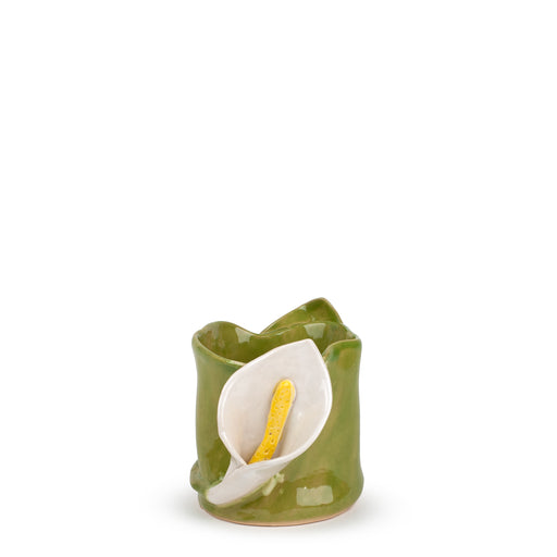 Lilies Vase <br> Apple Green <br> (Ø 12 x H 14) cm