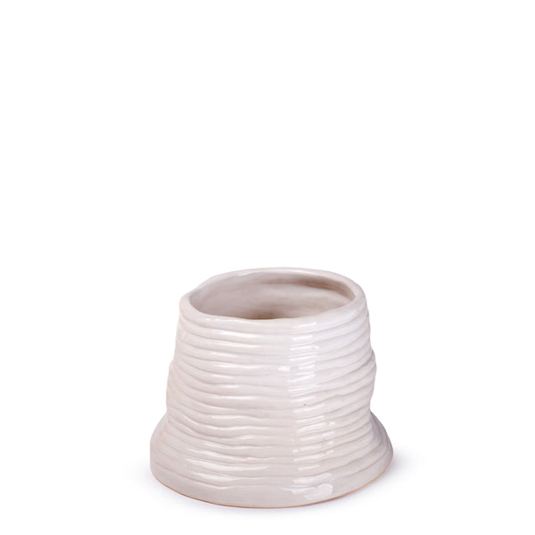 Coil Vase <br> 
White