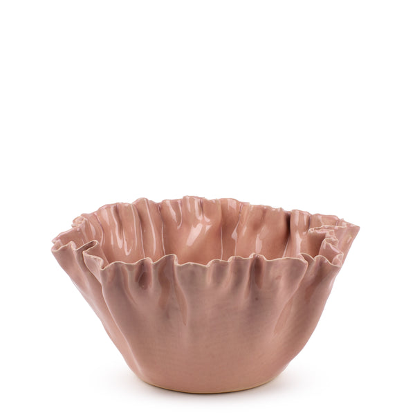 Deep Ruffle Dish <br>
Pink <br>
(Ø 36 x H 19) cm