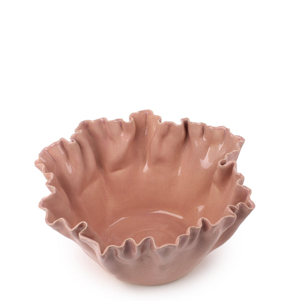 Deep Ruffle Dish <br>
Pink <br>
(Ø 36 x H 19) cm