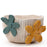 Low Decorative Flower Pot <br>
White <br>
(Ø 22 x H 13) cm