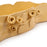 Roses Crafted Long Dish <br>
Pastel Yellow <br>
(L 60 x H 9) cm