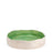 Striped Round Dish <br> 
Olive Green / White
<br> (Ø 32 x H 7.5) cm