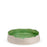 Striped Round Dish <br> 
Olive Green / White
<br> (Ø 32 x H 7.5) cm