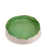 Striped Round Dish <br> 
Olive Green / White
<br> (Ø 32 x H 7.5) cm