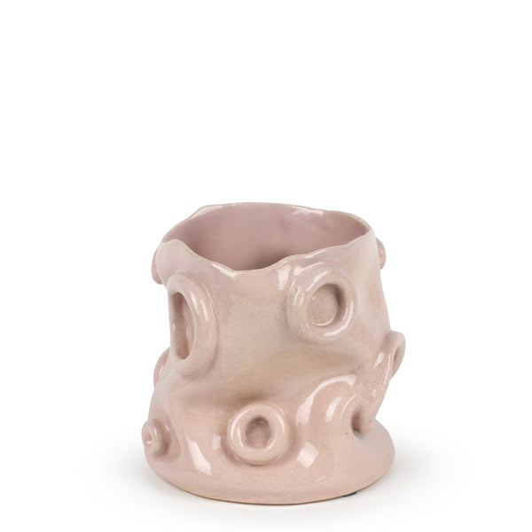 Ring Vase <br> Nude <br> (Ø 15 x H 18) cm