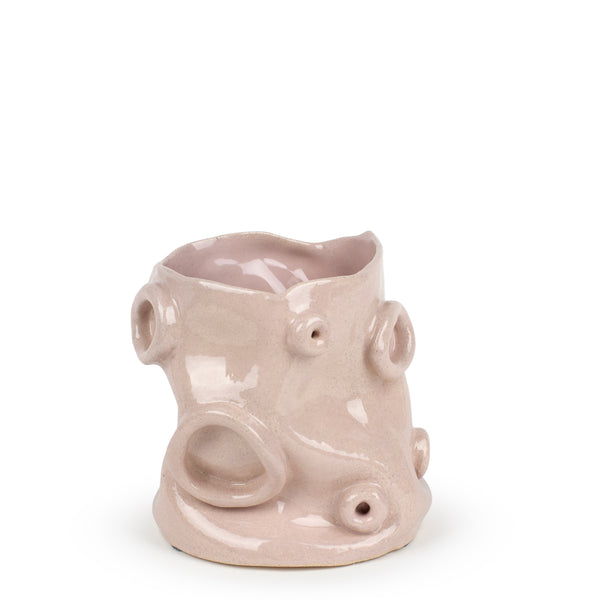 Ring Vase <br> Nude <br> (Ø 15 x H 18) cm