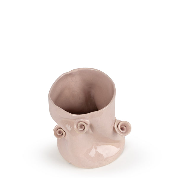 Roses Vase Sage <br> Nude <br> (Ø 17 x H 20) cm