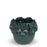Flower Crafted Round Vase <br> Blue Green <br> (Ø 19 x H 20) cm