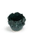 Flower Crafted Round Vase <br> Blue Green <br> (Ø 19 x H 20) cm