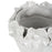 Flower Crafted Round Vase <br> White <br> (Ø 20 x H 20) cm