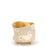 Flower Painted Bowl with Legs <br> Yellow <br> (Ø 19 x H 16) cm