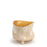 Flower Painted Bowl with Legs <br> Yellow <br> (Ø 19 x H 16) cm
