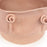 Roses Dish on Stand <br> Nude <br> (Ø 26 x H 19) cm