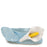 Lilies Oval Bowl <br> Pastel Blue <br> (L 17 x H 6) cm