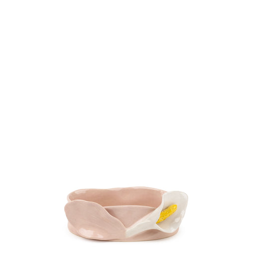 Lilies Oval Bowl <br> Nude <br> (L 17 x H 6) cm