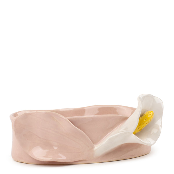 Lilies Oval Bowl <br> Nude <br> (L 17 x H 6) cm