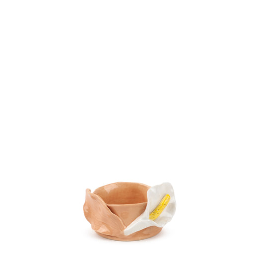 Lilies Round Bowl <br> Orange <br> (Ø 11 x H 6) cm
