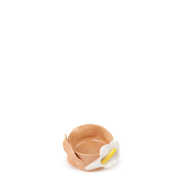 Lilies Round Bowl <br> Orange <br> (Ø 11 x H 6) cm