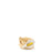 Lilies Round Bowl <br> Pastel Yellow <br> (Ø 11 x H 6) cm