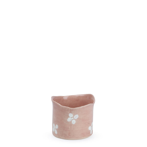 Flower Painted Round Bowl <br> 
Pink