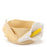 Lilies Round Bowl <br> Pastel Yellow <br> (Ø 11 x H 6) cm