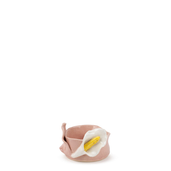 Lilies Round Bowl <br> Pink <br> (Ø 11 x H 6) cm