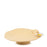 Lilies Flat Dish on Stand <br> Pastel Yellow <br> (Ø 40 x H 10) cm
