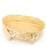 Oval Dish with Lilies Legs <br> Pastel Yellow <br> (L 46 x H 18) cm